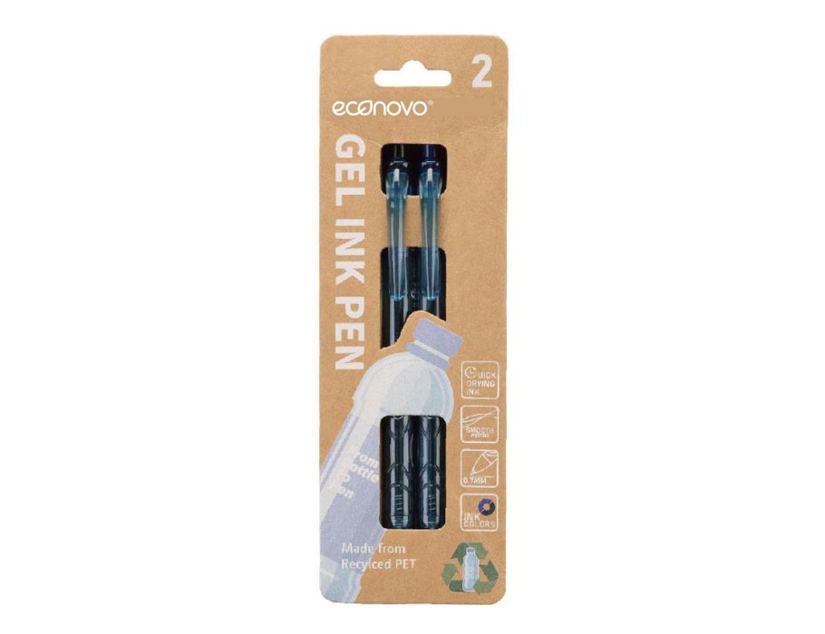 Gelpennen - Blauw en Zwart - 0.7MM - 2 Stuks