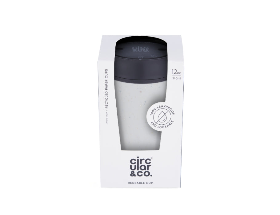 Koffiebeker - Circular Cup - Grijs/Groen - 340 ml